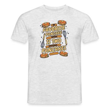 Lieblingsrezepte für Pfannkuchen-Toppings Grillkuchen - Männer T-Shirt - Grau meliert - Vorne - AI Model Male 178 dark (178cm)