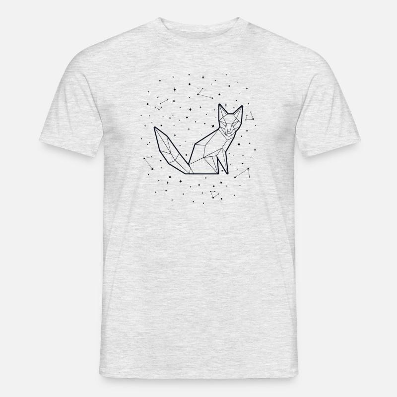 Sternbild Fuchs Sternbild Rotfuchs Canidae - Männer T-Shirt - Grau meliert