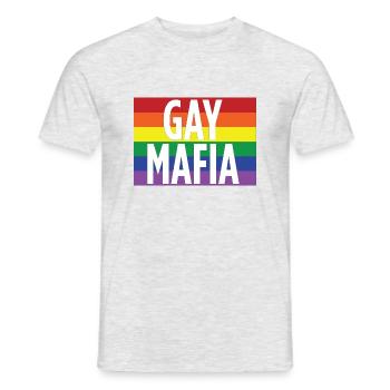 Gay Mafia - Männer T-Shirt - Grau meliert - Vorne - AI Model Male 178 dark (178cm)