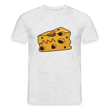 Monstre au fromage - T-shirt homme - gris chiné - Devant - AI Model Male 178 dark (178cm)
