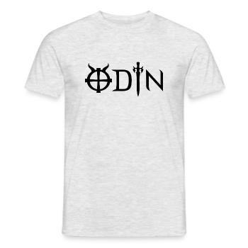Logo Odin - T-shirt homme - gris chiné - Devant - AI Model Male 178 dark (178cm)