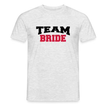 Team Bride - Men's T-Shirt - heather grey - Front - AI Model Male 178 dark (178cm)