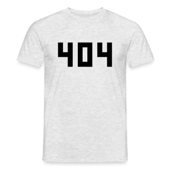 cool error 404 fehlermeldung falsch kein internet - T-shirt homme - gris chiné - Devant - AI Model Male 178 dark (178cm)