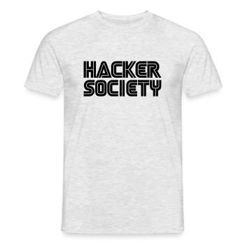 Société des hackers - T-shirt homme - gris chiné - Devant - AI Model Male 178 dark (178cm)
