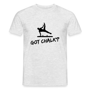 Got Chalk Turnen Männer, Gymnastics - Männer T-Shirt - Grau meliert - Vorne - AI Model Male 178 dark (178cm)
