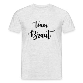 Team bride - Men's T-Shirt - heather grey - Front - AI Model Male 178 dark (178cm)