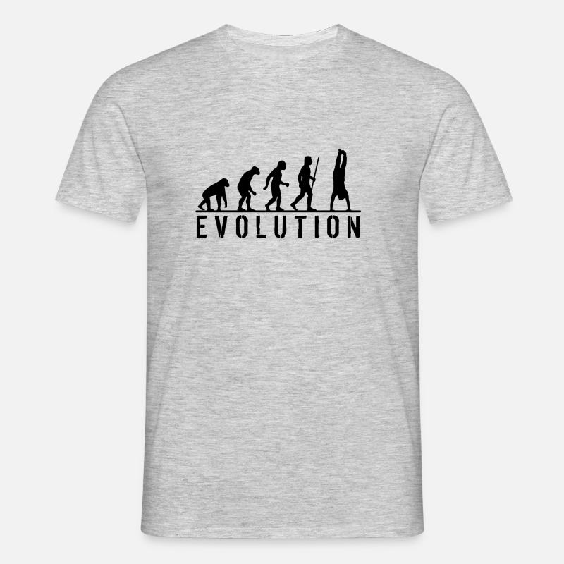 STREET WORKOUT LOGO - EVOLUTION - Männer T-Shirt - Grau meliert