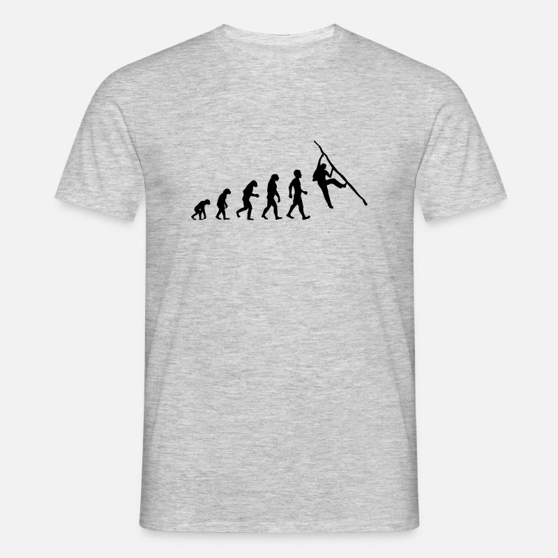 Evolution Escalade Bloc - T-shirt Homme - gris chiné