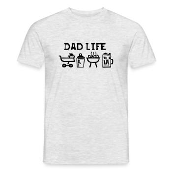 Dad life - Men's T-Shirt - heather grey - Front - AI Model Male 178 dark (178cm)
