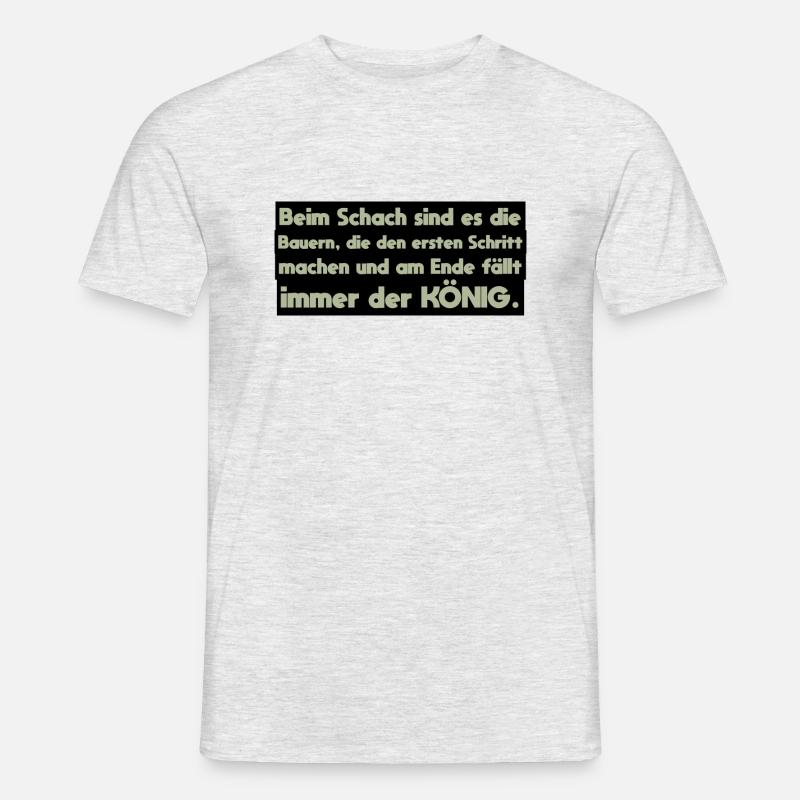 Bauer Spruch - Männer T-Shirt - Grau meliert