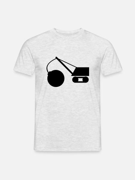 abrissbirne_1c - Men's T-Shirt - heather grey