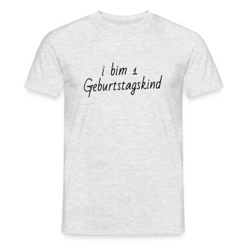 Geburtstagskind - Männer T-Shirt - Grau meliert - Vorne - AI Model Male 178 dark (178cm)