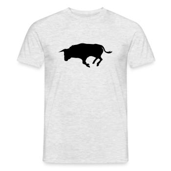 stier - Men's T-Shirt - heather grey - Front - AI Model Male 178 dark (178cm)