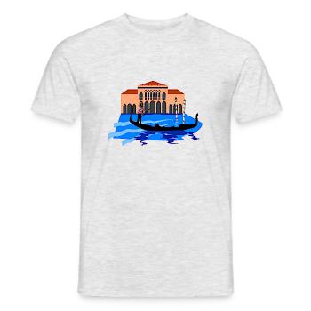Venise - T-shirt homme - gris chiné - Devant - AI Model Male 178 dark (178cm)