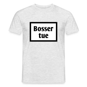 bosser tue - T-shirt homme - gris chiné - Devant - AI Model Male 178 dark (178cm)