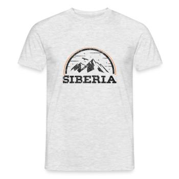 Russie Sibérie - T-shirt homme - gris chiné - Devant - AI Model Male 178 dark (178cm)