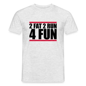 Bar 2 Fat - Men's T-Shirt - heather grey - Front - AI Model Male 178 dark (178cm)