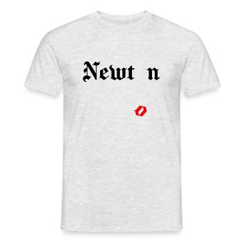 Isaac Newton - Männer T-Shirt - Grau meliert - Vorne - AI Model Male 178 dark (178cm)