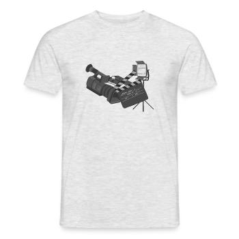 Film - T-shirt homme - gris chiné - Devant - AI Model Male 178 dark (178cm)