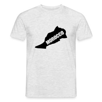 morocco country - Männer T-Shirt - Grau meliert - Vorne - AI Model Male 178 dark (178cm)