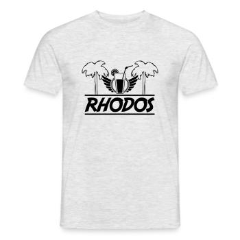 rhodos - Männer T-Shirt - Grau meliert - Vorne - AI Model Male 178 dark (178cm)