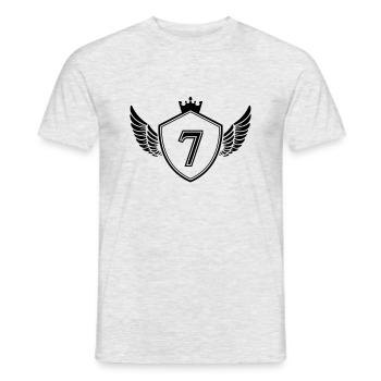 Armoiries 7 - T-shirt homme - gris chiné - Devant - AI Model Male 178 dark (178cm)