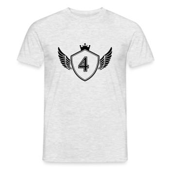 Armoiries 4 - T-shirt homme - gris chiné - Devant - AI Model Male 178 dark (178cm)