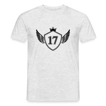Armoiries 17 - T-shirt homme - gris chiné - Devant - AI Model Male 178 dark (178cm)