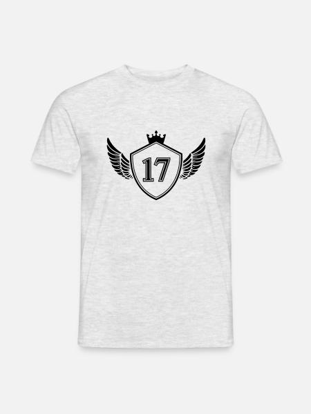 wappen 17 - Männer T-Shirt - Grau meliert