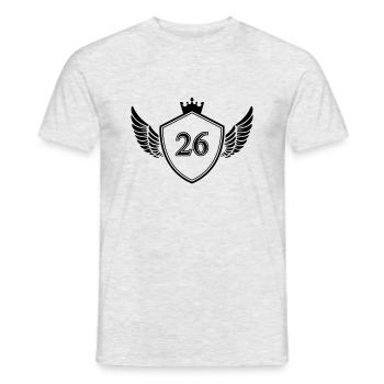 Armoiries 26 - T-shirt homme - gris chiné - Devant - AI Model Male 178 dark (178cm)