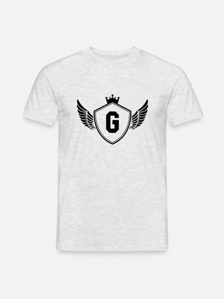 wappen G - Männer T-Shirt - Grau meliert