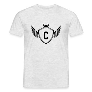 Armoiries C - T-shirt homme - gris chiné - Devant - AI Model Male 178 dark (178cm)