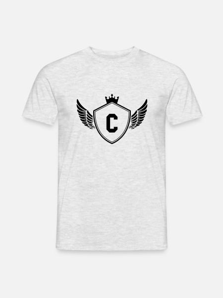 wappen C - Männer T-Shirt - Grau meliert