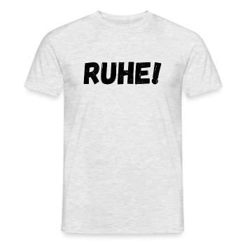 Ruhe - Männer T-Shirt - Grau meliert - Vorne - AI Model Male 178 dark (178cm)