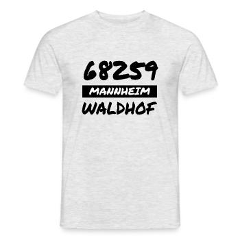 Mannheim Monnem Mannheimat - Männer T-Shirt - Grau meliert - Vorne - AI Model Male 178 dark (178cm)