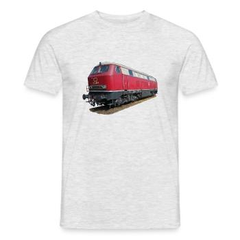 Locomotive DB216 - Men's T-Shirt - heather grey - Front - AI Model Male 178 dark (178cm)