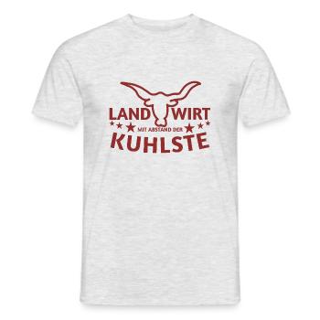 Der kuhlste Landwirt im Dorf alle Bauer, Land - Männer T-Shirt - Grau meliert - Vorne - AI Model Male 178 dark (178cm)