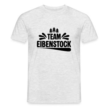 Team Eibenstock - Männer T-Shirt - Grau meliert - Vorne - AI Model Male 178 dark (178cm)