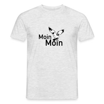 Seagull "Moin moin" - Men's T-Shirt - heather grey - Front - AI Model Male 178 dark (178cm)