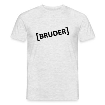 Brother - Men's T-Shirt - heather grey - Front - AI Model Male 178 dark (178cm)