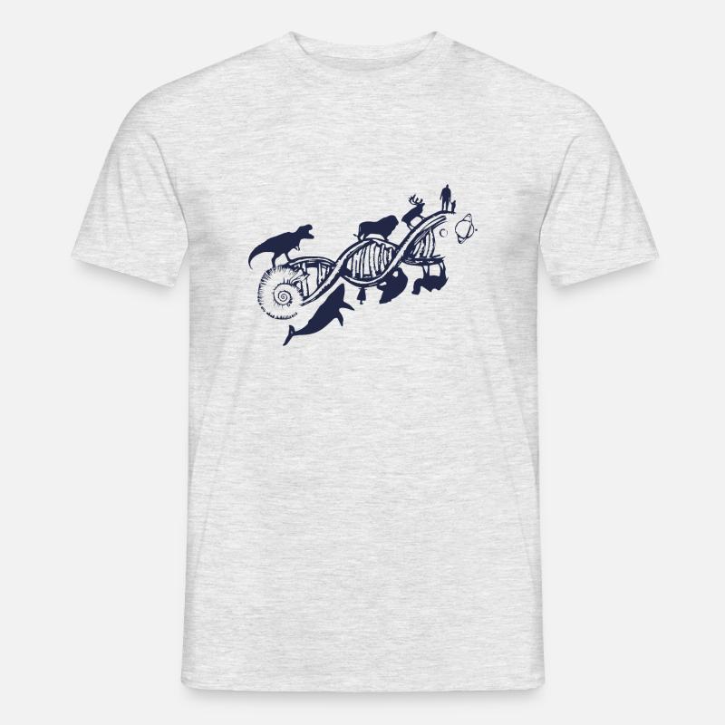 évolution - T-shirt homme - gris chiné