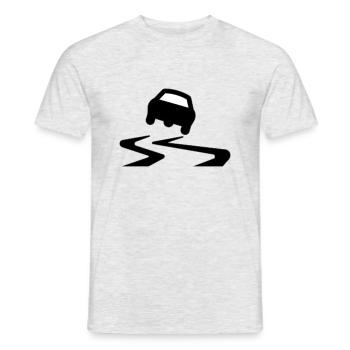 derapage - Männer T-Shirt - Grau meliert - Vorne - AI Model Male 178 dark (178cm)