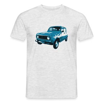 Quatrelle - Men's T-Shirt - heather grey - Front - AI Model Male 178 dark (178cm)