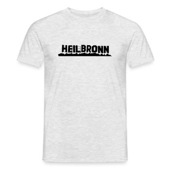 Heilbronn - T-shirt homme - gris chiné - Devant - AI Model Male 178 dark (178cm)