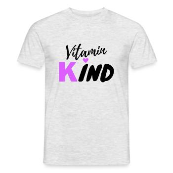 Vitamine Enfant - T-shirt homme - gris chiné - Devant - AI Model Male 178 dark (178cm)