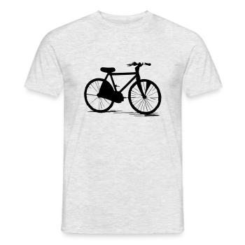 Fahrrad Gekritzel Fahrräder Radfahren Vektor 5 - Männer T-Shirt - Grau meliert - Vorne - AI Model Male 178 dark (178cm)
