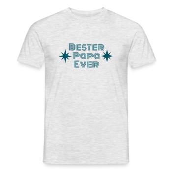 Bester papa - Männer T-Shirt - Grau meliert - Vorne - AI Model Male 178 dark (178cm)