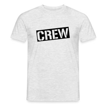 crew - Men's T-Shirt - heather grey - Front - AI Model Male 178 dark (178cm)