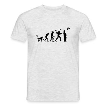 Pilot Evolution - Men's T-Shirt - heather grey - Front - AI Model Male 178 dark (178cm)
