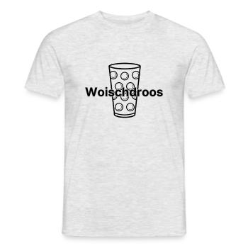 Woischdross - Männer T-Shirt - Grau meliert - Vorne - AI Model Male 178 dark (178cm)